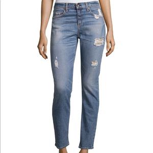 rag & bone/JEAN Dre Distressed Ankle Jeans Atwater